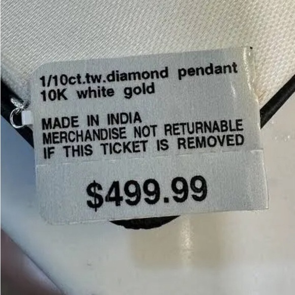 14kt White gold diamond poodle pendant - Picture 6 of 6